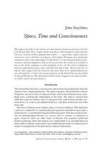 John Smythies  Space, Time and Consciousness