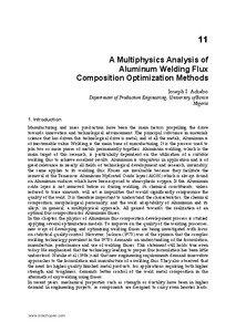 11 A Multiphysics Analysis of Aluminum Welding Flux