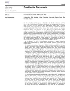 Presidential Documents Federal Register Vol. 82, No. 45