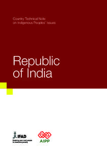 Country Technical Note on Indigenous Peoples’ Issues Republic of India