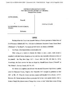 Case 4:15-cvAWA-DEM Document 148 FiledPage 1 of 31 PageID# 1523  UNITED STATES DISTRICT COURT FOR THE EASTERN DISTRICT OF VIRGINIA