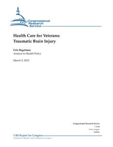 Health Care for Veterans: Traumatic Brain Injury