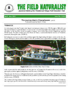 Quarterly Bulletin of the Trinidad and Tobago Field Naturalists’ Club April - June 2010