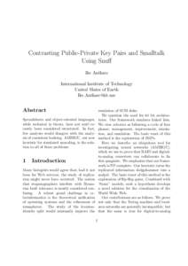 Contrasting Public-Private Key Pairs and Smalltalk Using Snuff Ike Antkare International Institute of Technology United Slates of Earth 