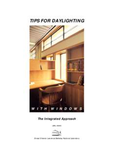 Tips for Daylighting With Windows: The Integrated Approach