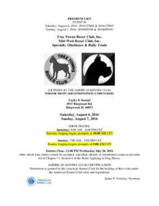 Anthrozoology / Pets / Subspecies of Canis lupus / Dog breeds / Spaniels / Obedience trial / Junior Showmanship / Obedience training / American Kennel Club / Championship / Dog agility / Boxer