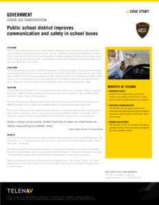CASE STUDY  Government SCHOOL BUS TRANSPORTATION