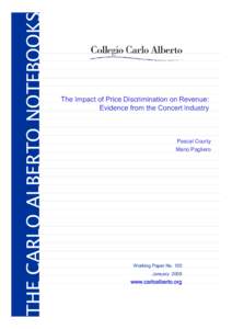 The Impact of Price Discrimination on Revenue: Evidence from the Concert Industry