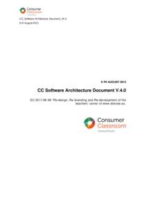 CC_Software Architecture Document_V4.0 6-th August[removed]TH AUGUST[removed]CC Software Architecture Document V.4.0