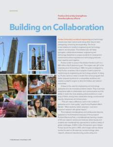 EDUCATION  Purdue University strengthens interdisciplinary efforts  Building on Collaboration