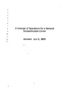 A Concept of Operations for a National Declassification Center
