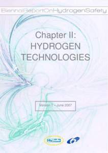 Chapter II: HYDROGEN TECHNOLOGIES Version 1 – June 2007