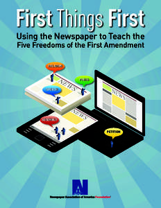 First Things First  Using the Newspaper to Teach the Five Freedoms of the First Amendment religion