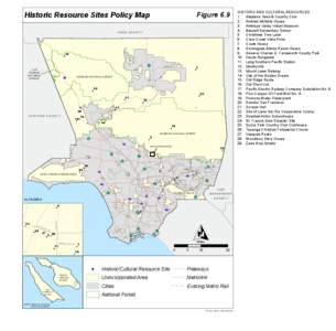 Historic Resource Sites Policy Map  Figure 6.9 KERN COUNTY