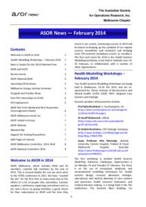 Microsoft Word - ASOR-Melb-Newsletter_February-2014.docx