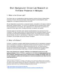 Short Background: Citizen Lab Research on FinFisher Presence in Malaysia.docx