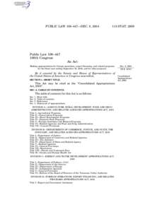 PUBLIC LAW 108–447—DEC. 8, [removed]STAT[removed]Public Law 108–447 108th Congress