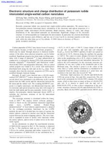 APPLIED PHYSICS LETTERS  VOLUME 85, NUMBER 19 8 NOVEMBER 2004