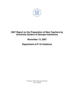 Microsoft Word[removed]Report on Initiall teacher Preparation at USG Institutions - for Board.doc