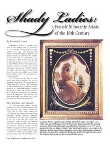 Shady Ladies:  Female Silhouette Artists of the 18th Century  By Joy Ruskin Hanes