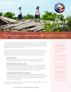 Let Girls Learn | The Peace Corps and the First Lady