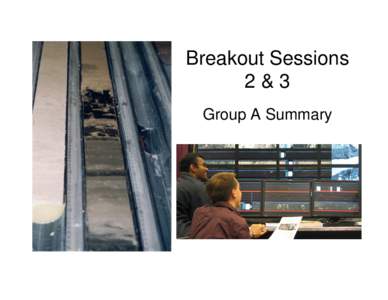 Breakout Sessions 2 & 3