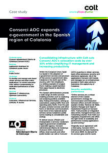 Case study  Consorci AOC expands e-government in the Spanish region of Catalonia
