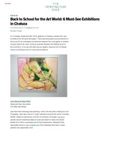 Back to School for the Art World: 6 Mus...hibitions in Chelsea | Huffington Post