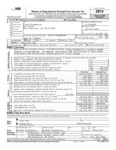 2014 Tides Foundation Fed Form 99 Public Disclosure Copy