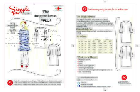 MADE IN THE UK  Sewing Patterns The Brigitte Dress