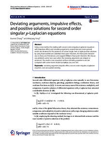Deviating arguments, impulsive effects, and positive solutions for second order singular p-Laplacian equations