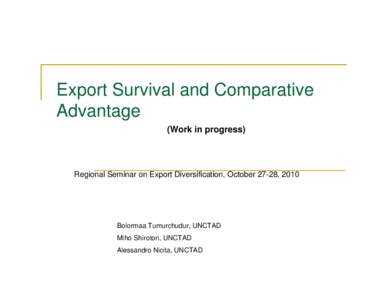 Export Survival and Comparative Advantage