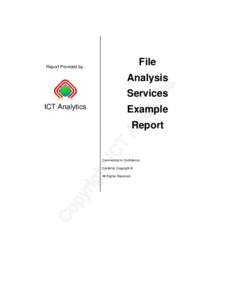 File  Report Provided by: Analysis Services