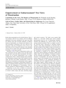 Sex Roles DOIs11199BOOK REVIEW  Empowerment or Embarrassment? Two Views
