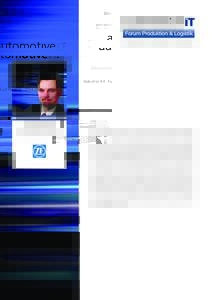 Industrie 4.0 · Future Factory · Dr.Ing. Nils Macke Senior Manager ZF Group/Head of Production Network Solutions