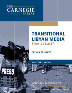 Transitional Libyan Media Free at Last?