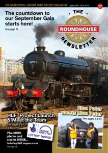 The Barrow Hill Engine Shed Society Magazine  Spring 2015 Price £2.50 Issue