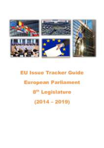 EU Issue Tracker Guide European Parliament 8th Legislature (2014 – 2019)  EU Issue Tracker Guide: European Parliament[removed]