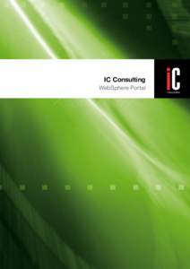 IC Consulting WebSphere Portal CONSULTING  IC Consulting