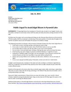 Microsoft Word - Pyramid Lake Algal Bloom Press Release DraftDC EDITS.docx