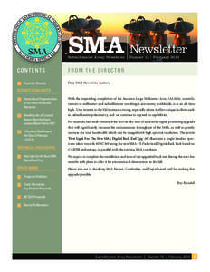 SMA Newsletter  Submillimeter Array Newsletter Contents 1