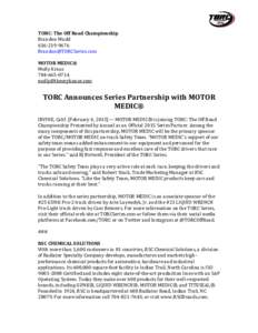 TORC: The Off Road Championship Brandon MuddMOTOR MEDIC® Molly Kraus