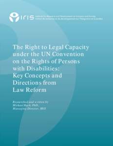 The Right to Legal Capacity under the Convention on the Rights of Persons with Disabilities