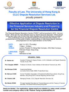 CLLC Dispute Resolution Services Limited LL.M. in Arbitration & Dispute Resolution