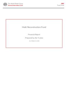 The World Bank Group  HRF Trust Fund  Financial Intermediary Funds