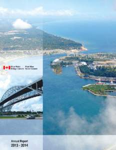 Blue Water Bridge CanadaAnnual Report Contents Chairperson’s Message............................................................................................................................ i Board of Di