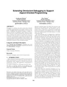 Aspect-oriented software development / AspectJ / Pointcut / Join point / Spring Framework / Debugging / Debugger / Aspect / DTrace / Software development / Software / Aspect-oriented programming