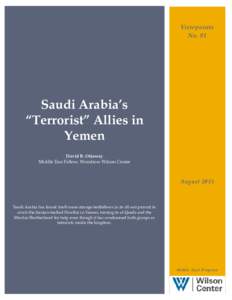 Viewpoints No. 81 Saudi Arabia’s “Terrorist” Allies in Yemen