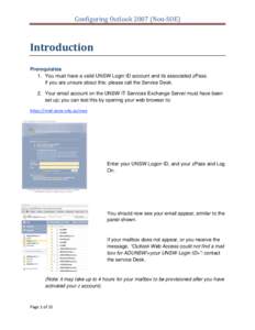 Microsoft Word - Outlook 2007 for Exchange - Non SOE (Revised).docx