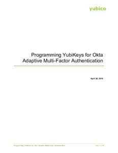 Programming YubiKeys for Okta